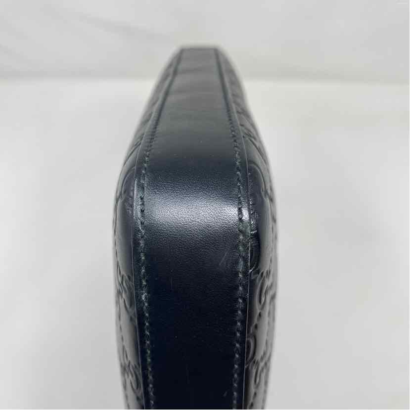 Pre-Owned Gucci Black Leather Designer Handbag