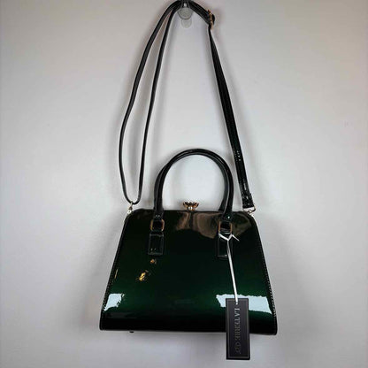 Green Patent Handbag