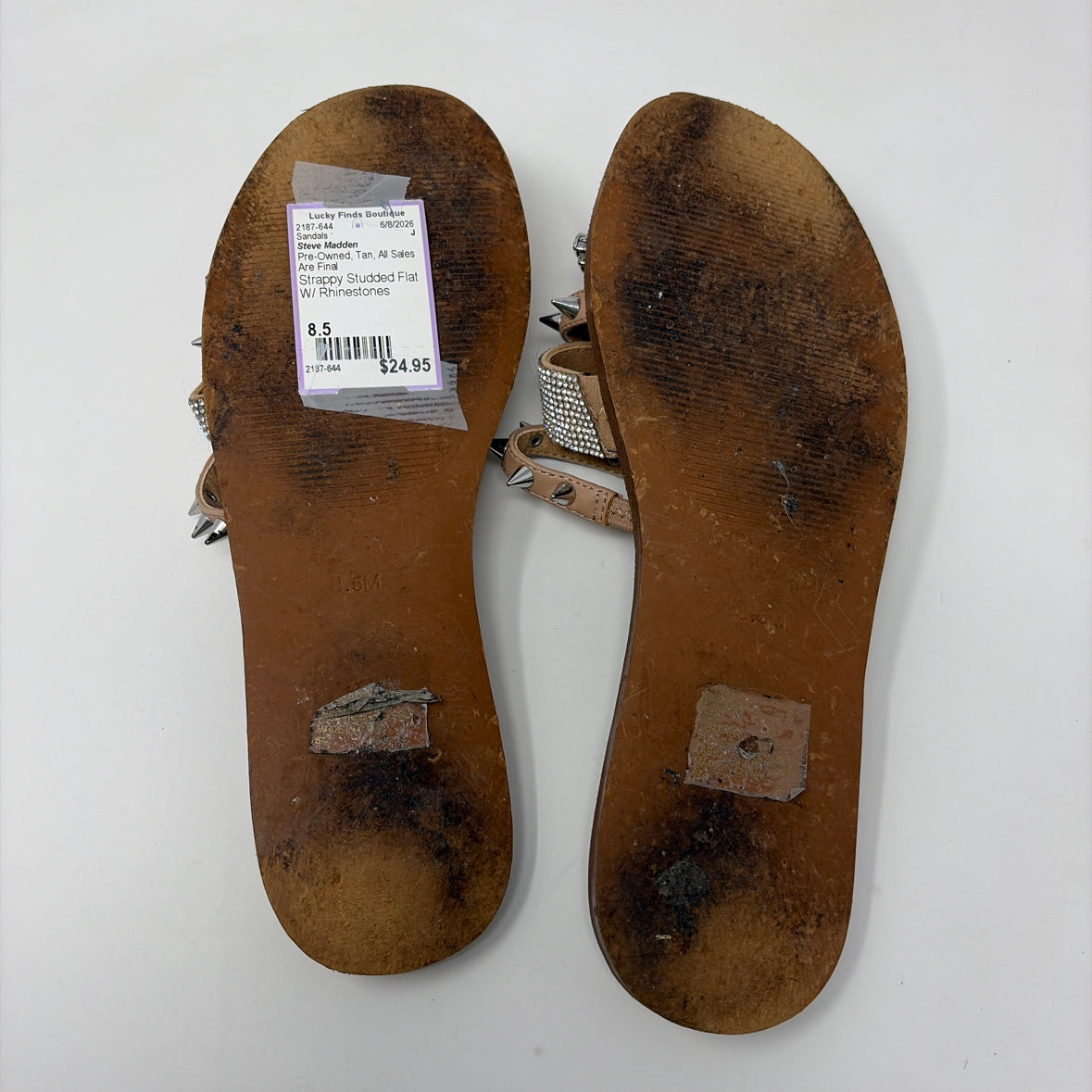 Pre-Owned Shoe Size 8.5 Steve Madden Tan Sandals