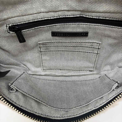 Pre-Owned Rebecca Minkoff Black/ Cream Shearling Handbag
