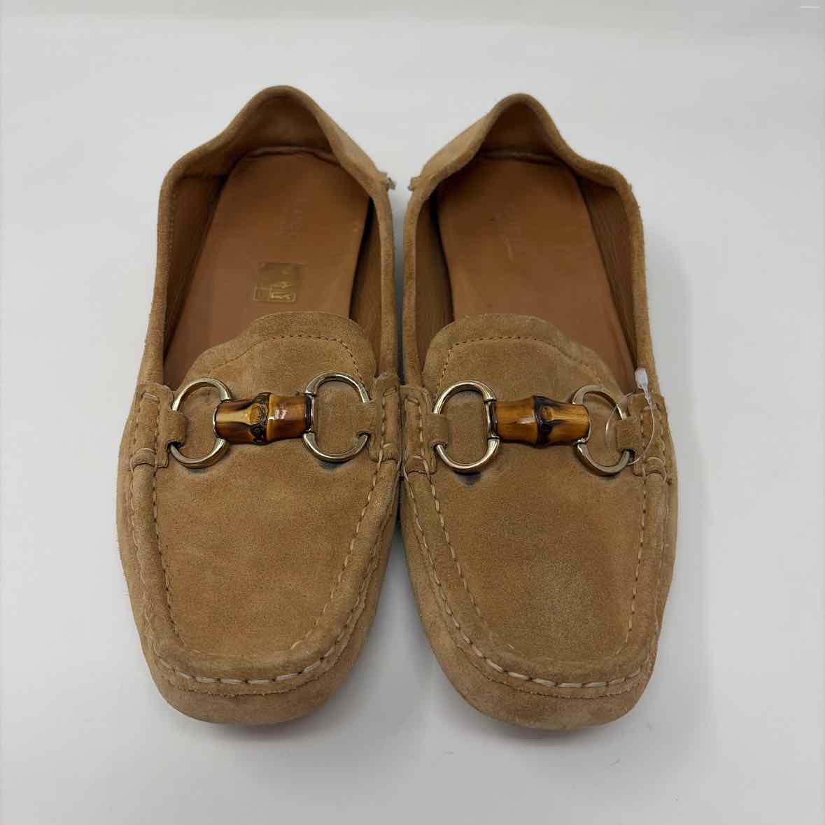 Pre-Owned Gucci Tan Suede Shoe Size 10 Designer Shoes