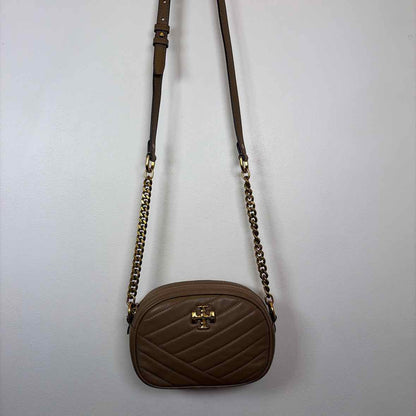 Pre-Owned Tory Burch Taupe Leather Handbag