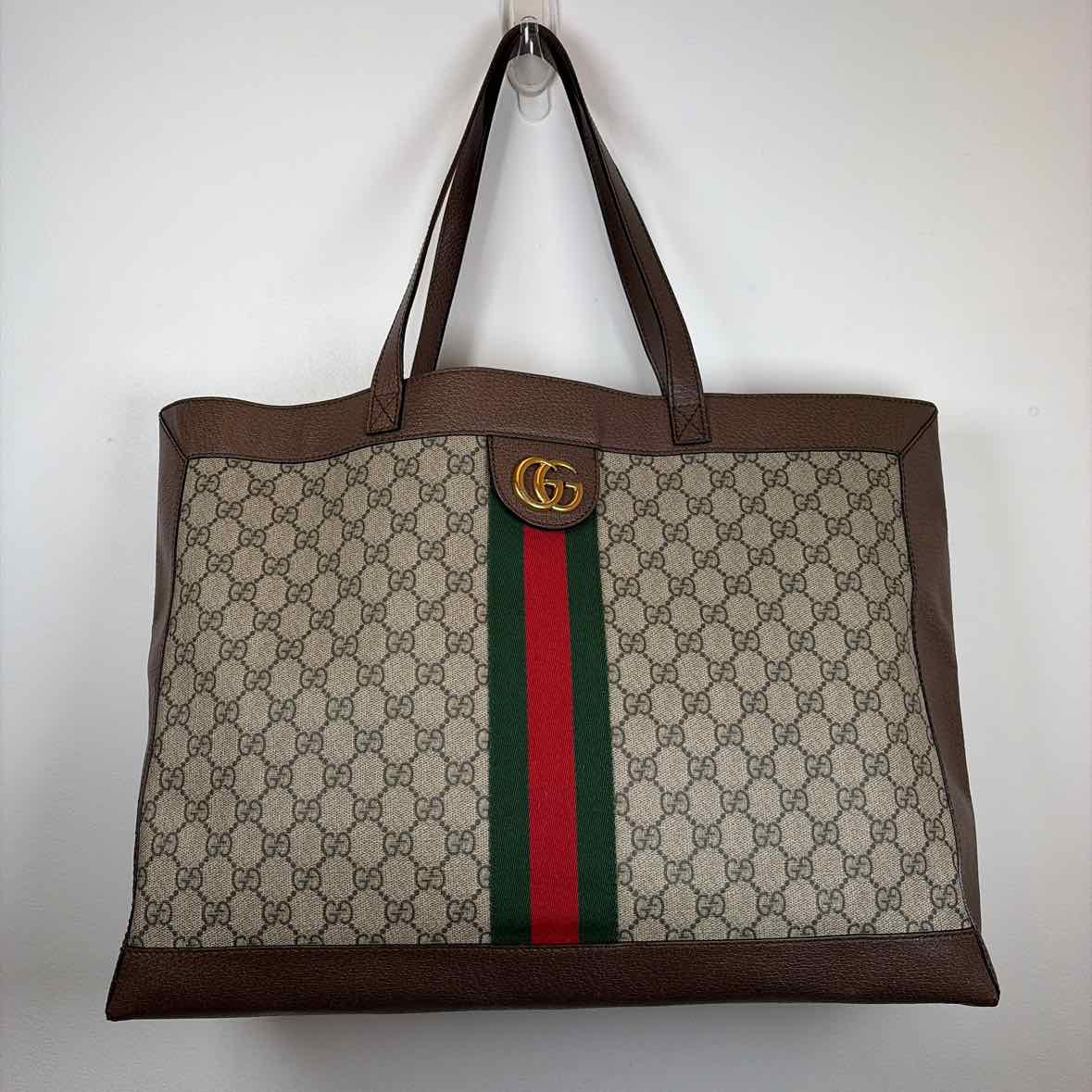 Pre-Owned Gucci Monogram Canvas Designer Handbag