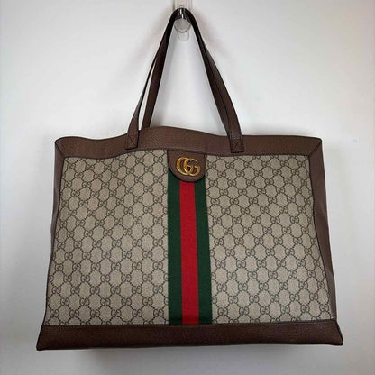 Pre-Owned Gucci Monogram Canvas Designer Handbag