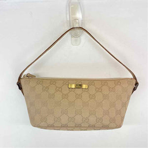 Pre-Owned Gucci Beige Canvas Designer Handbag