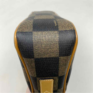 Pre-Owned Fendi Check Canvas Designer Handbag