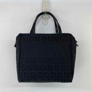 Pre-Owned Fendi Black Canvas Designer Handbag