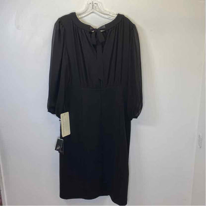 Pre-Owned Size 14/L Adriana Papell Black Casual Dress