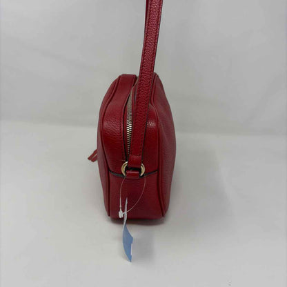 Pre-Owned Gucci Red Leather Designer Handbag