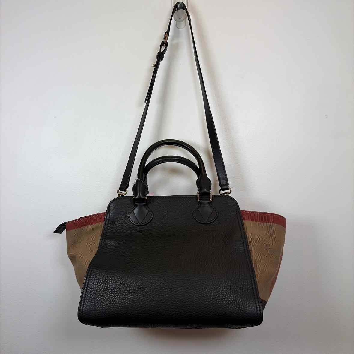 Pre-Owned Burberry Black Multi Leather Designer Handbag