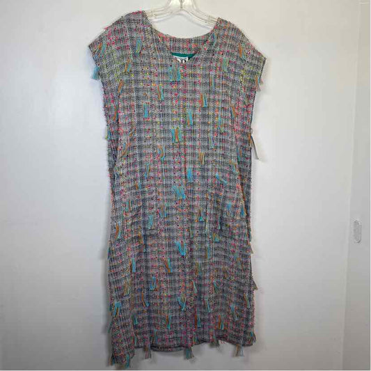 Pre-Owned Size 10/L Valentina Poltronieri Multi Casual Dress