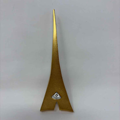 Pre-Owned Lee Wolfe Gold Multi Stones Brooch