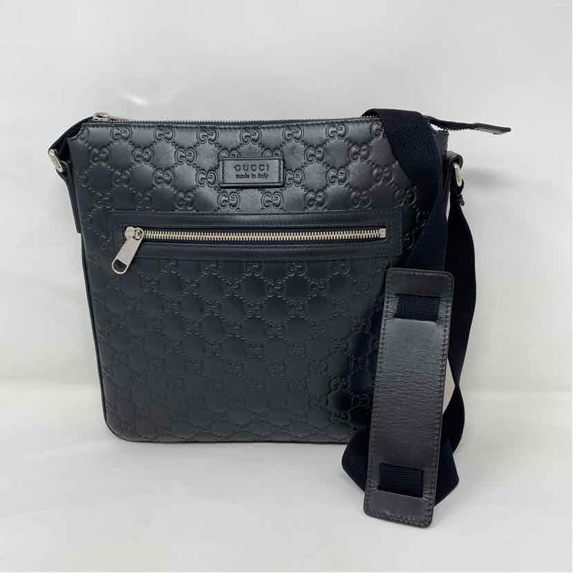 Pre-Owned Gucci Black Leather Designer Handbag