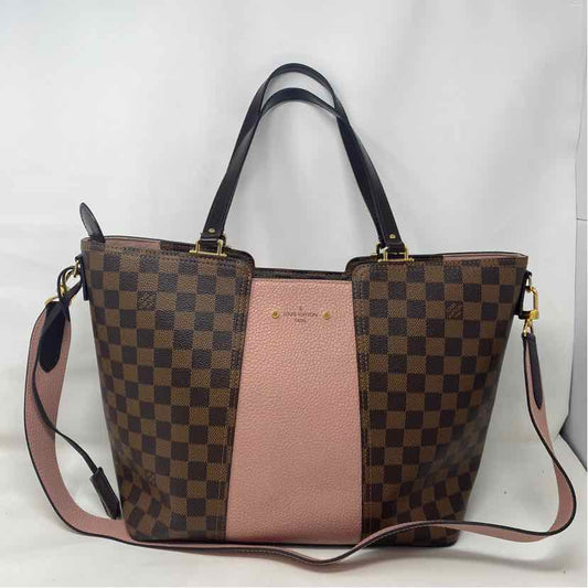 Pre-Owned Louis Vuitton Damier Eben Leather Designer Handbag