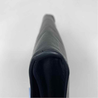 Pre-Owned Bottega Veneta Black Leather Designer Wallet