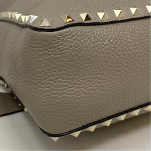 Pre-Owned Valentino Grey Leather Designer Handbag