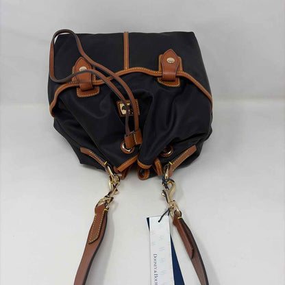 Pre-Owned Dooney & Bourke Black/Brown Nylon Handbag