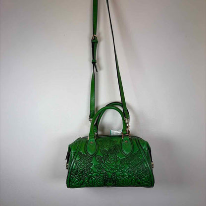 Pre-Owned Aphison Green Leather Handbag