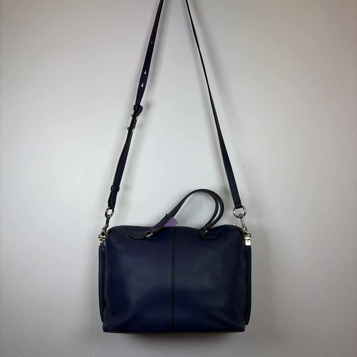 Pre-Owned Marc Jacobs Navy Leather Handbag
