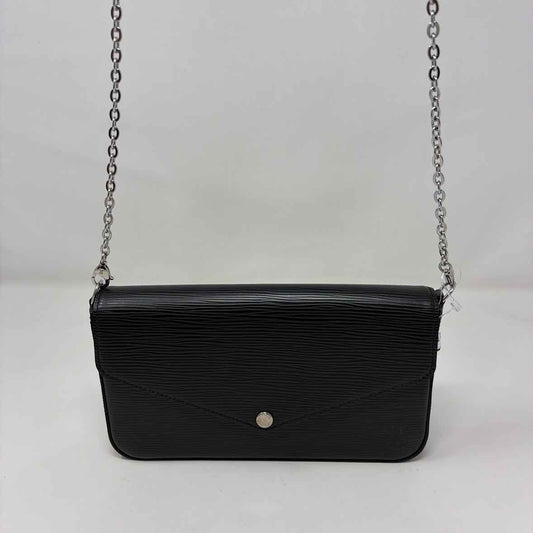 Pre-Owned Louis Vuitton Black Leather Designer Handbag