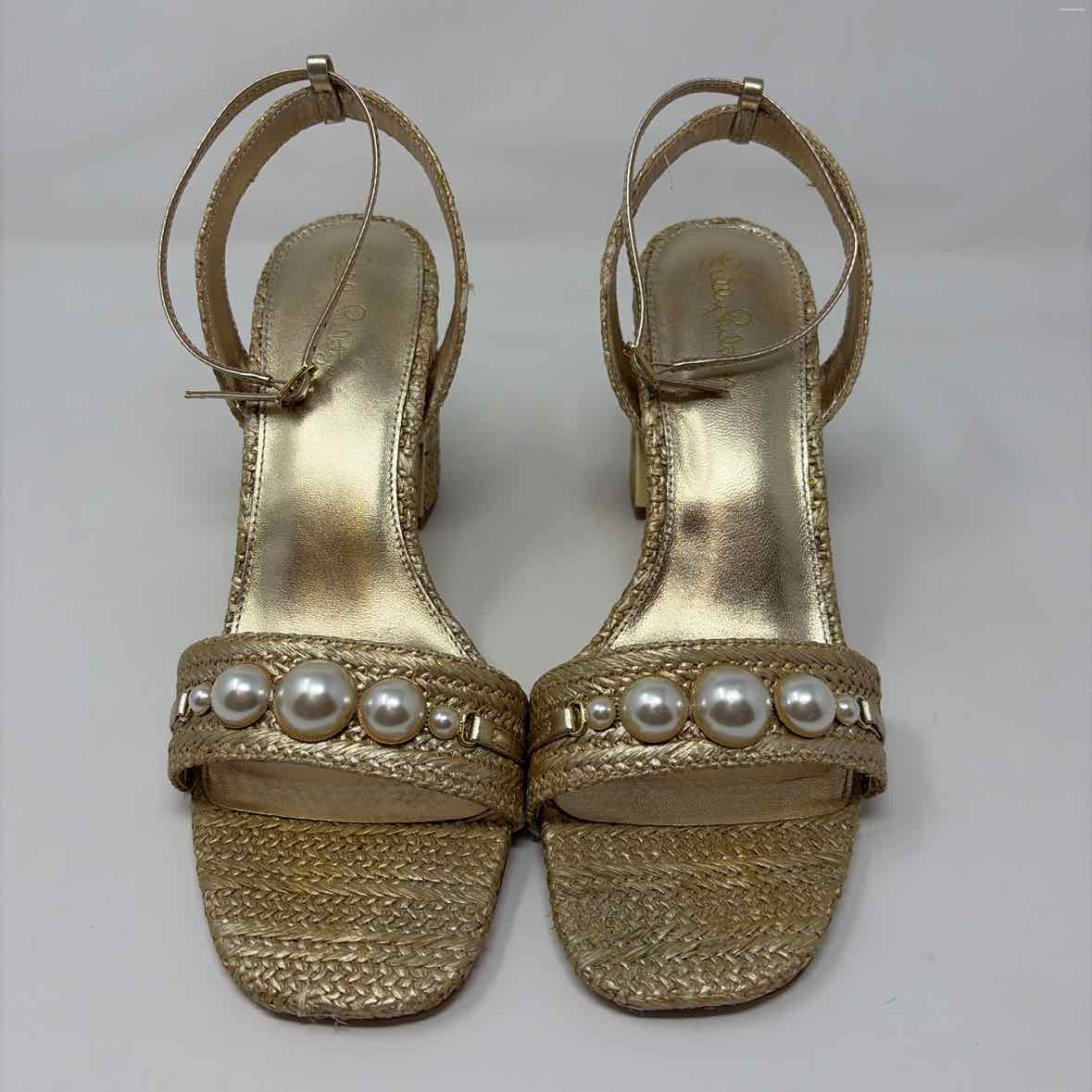 Pre-Owned Shoe Size 10 Lilly Pulitzer Tan Heels