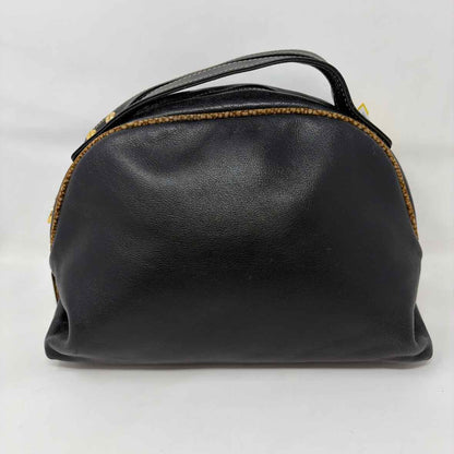 Pre-Owned Bourbonese Black Leather Handbag