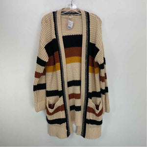 Pre-Owned Size M Hem & Thread Striped Sweater