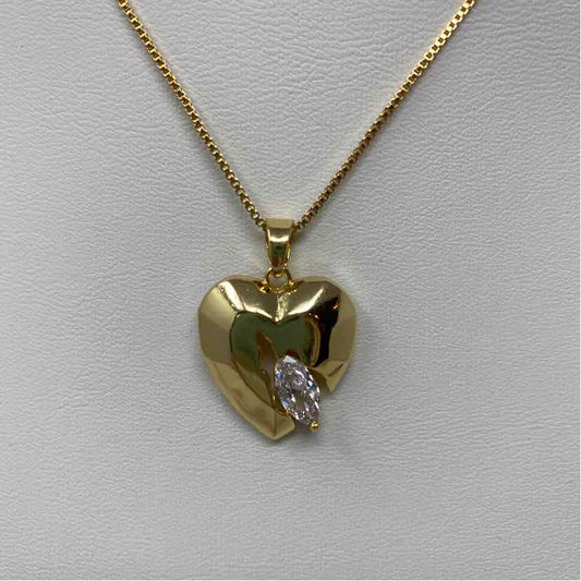 Gold Multi Metal Necklace