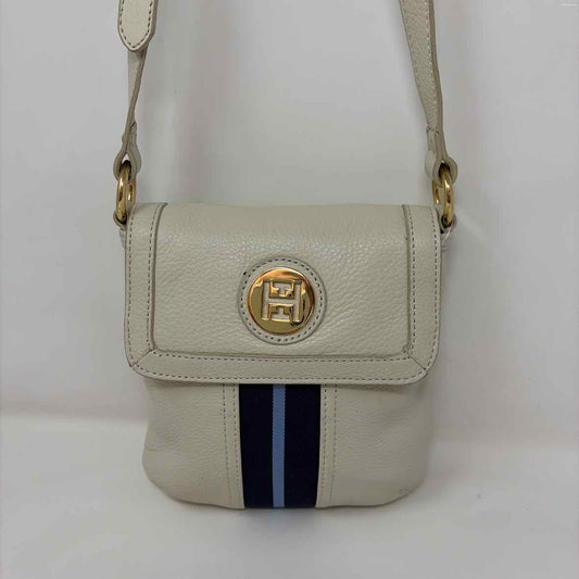 Pre-Owned Tommy Hilfiger Cream Leather Handbag
