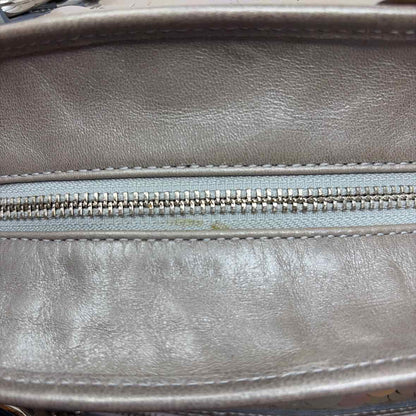 Pre-Owned Coach Silver Sequined Handbag