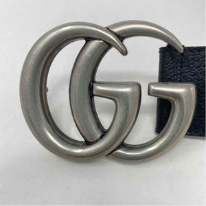 Pre-Owned Gucci Black Leather Designer Belt