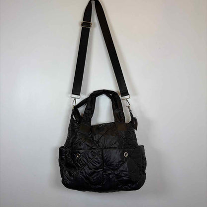 Pre-Owned Sandra Roberts Black Nylon Handbag