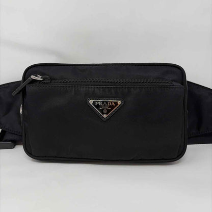 Pre-Owned Prada Black Nylon Designer Handbag