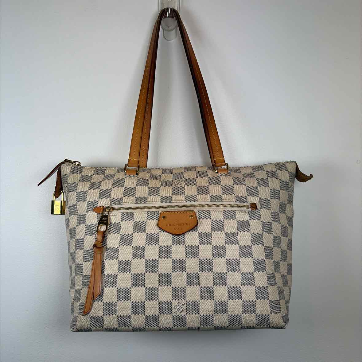 Pre-Owned Louis Vuitton Damier Azur Canvas Designer Handbag