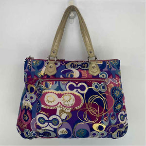 Pre-Owned Coach Multi Canvas Handbag