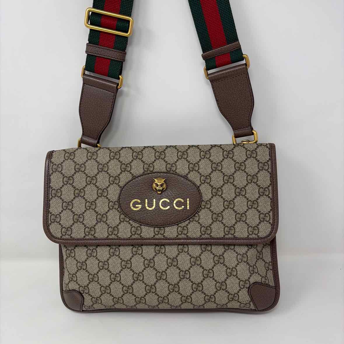 Pre-Owned Gucci Monogram Canvas Designer Handbag