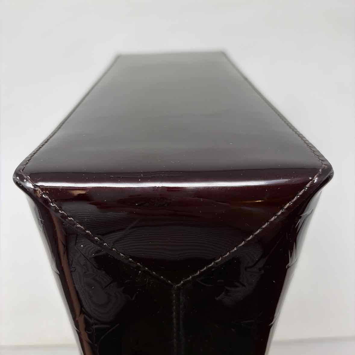 Pre-Owned Louis Vuitton Burgundy Patent Designer Handbag