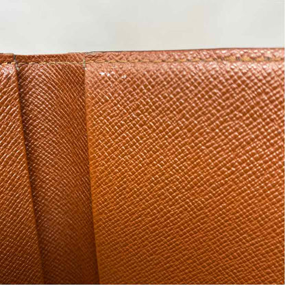Pre-Owned Louis Vuitton Brown Coated Canvas Designer Wallet