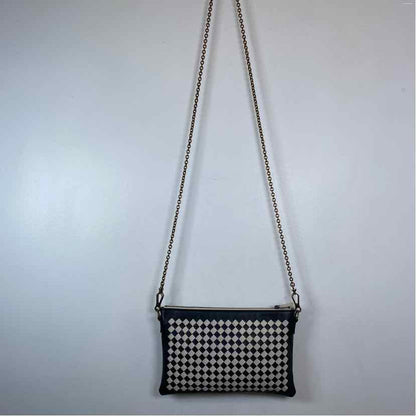 Pre-Owned Bottega Veneta Black/White Leather Designer Handbag
