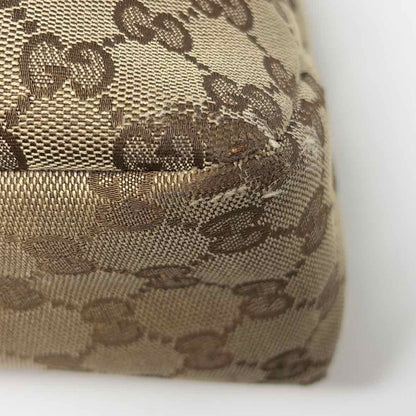 Pre-Owned Gucci Tan Fabric Designer Handbag