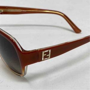 Pre-Owned Fendi Tortoise Plastic Designer Sunglasses