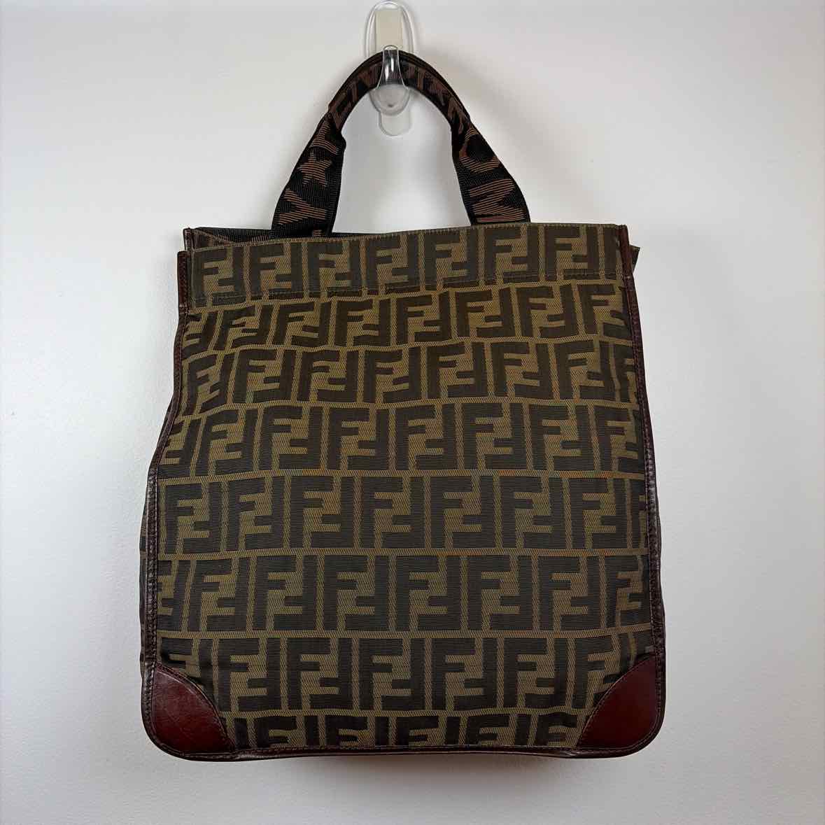 Pre-Owned Fendi Monogram Canvas Designer Handbag