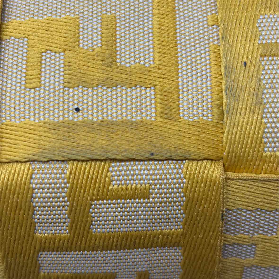 Pre-Owned Fendi Yellow Canvas Designer Handbag