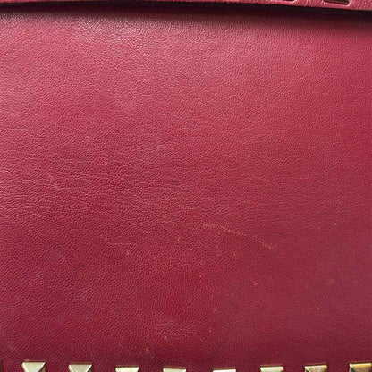 Pre-Owned Valentino Red Leather Designer Handbag