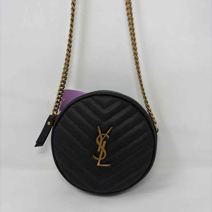 Pre-Owned Saint Laurent Black Leather Designer Handbag