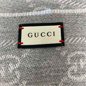 Pre-Owned Gucci Grey Knit Designer Scarf