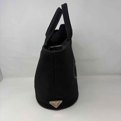 Pre-Owned Prada Black Canvas Designer Handbag