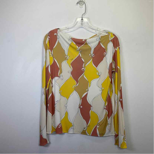 Pre-Owned Emilio Pucci Yellow Multi Fabric Women Size S Designer Clothes