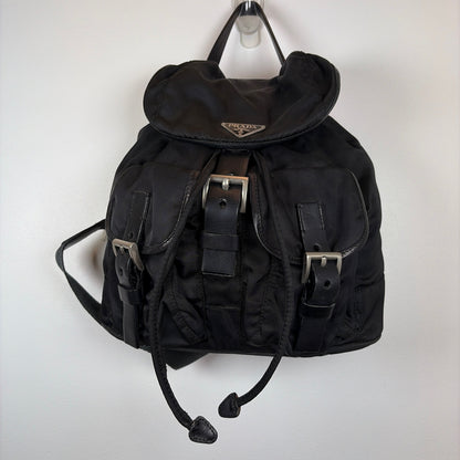 Pre-Owned Prada Black Nylon Designer Handbag