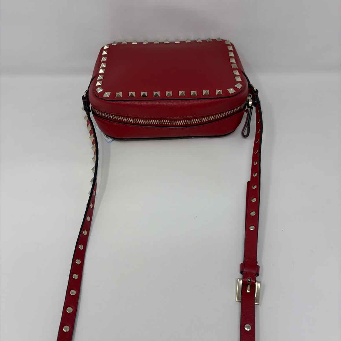 Pre-Owned Valentino Red Leather Designer Handbag